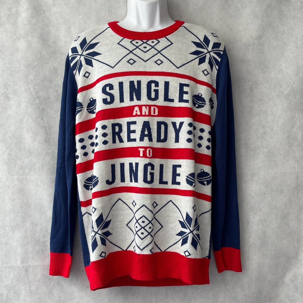 Walnut & 39th Single and Ready to Jingle Ugly Christmas Sweater Size XL